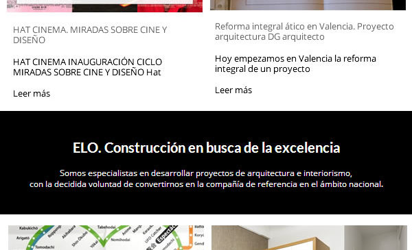 Creación de plantillas de newsletter para elo construcciones