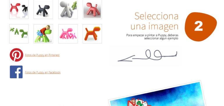 Diseño de landing page para concurso Pintando a Puppy